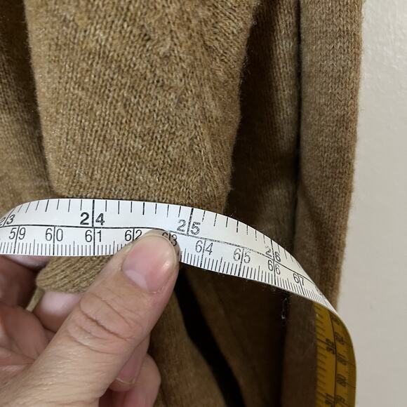 Jos. A. Bank Men's Lambs Wool Blend 1/4 zip sweater brown Sz XL Grandpa Core - Picture 8 of 8